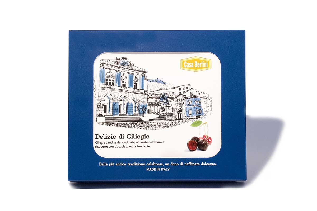 Ciliegie al Rum ricoperte di Cioccolato - 200gr - Dolci calabresi - Sweetsinternationalsrls
