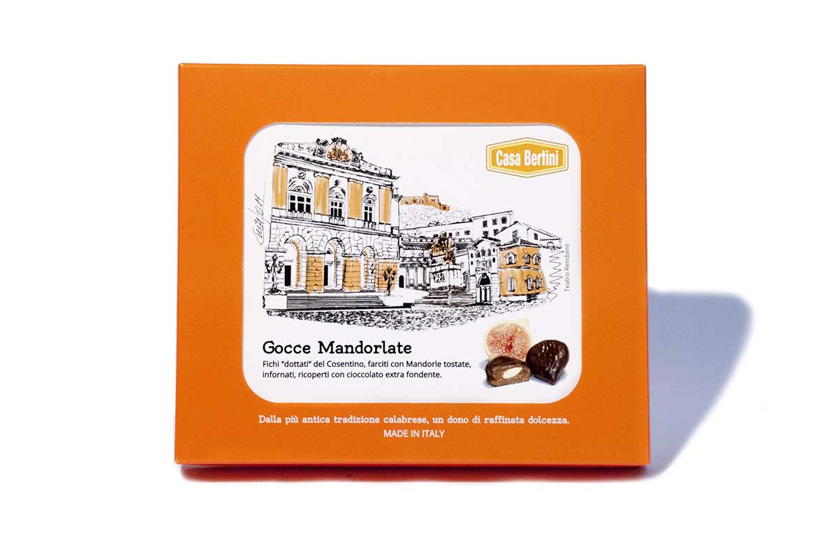 Gocce di Fichi Dottati (Mandorlate) - 250gr - Dolci calabresi - Sweetsinternationalsrls