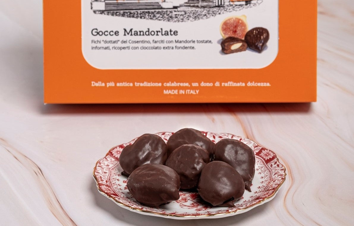 Gocce di Fichi Dottati (Mandorlate) - 250gr - Dolci calabresi - Sweetsinternationalsrls